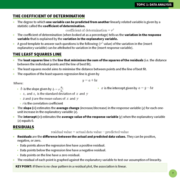 Vce Math Summary Notes Folder ATAR Notes VCE General Maths 3&4 Summary Sheets (2025-2027) | JINLING ...